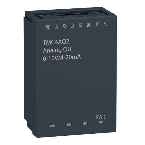 Schneider Electric TMC4AQ2 M241-2 Analog Çıkış (0-10 V, 4-20 mA) 16 Bit TMC Kartuş Genişleme Modülü - 1