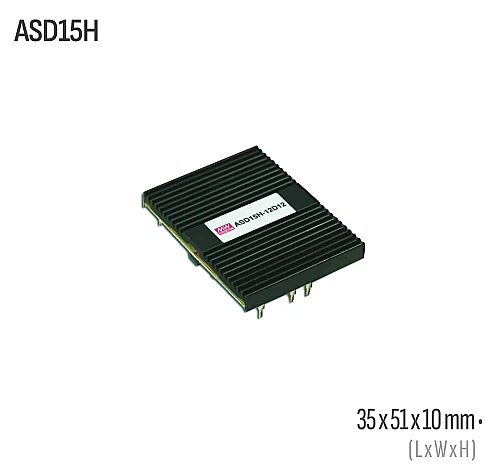 Meanwell ASD15H-12S12 15W 12VDC Dönüştürücü - 1