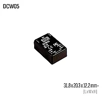 Meanwell DCW05C-05 5W 5VDC Dönüştürücü - 1