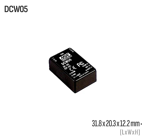 Meanwell DCW05C-05 5W 5VDC Dönüştürücü - 1
