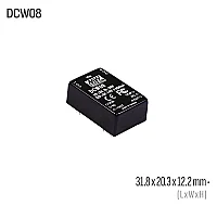 Meanwell DCW08C-12 8W 12VDC Dönüştürücü - 1
