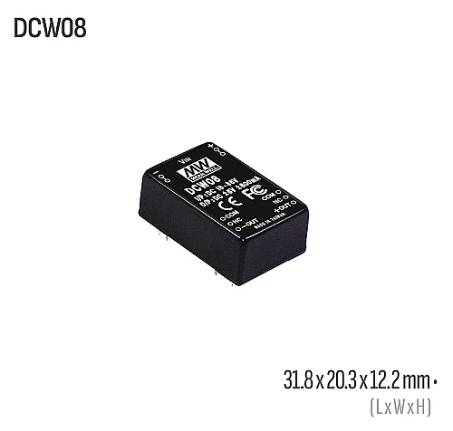 Meanwell DCW08C-12 8W 12VDC Dönüştürücü - 1