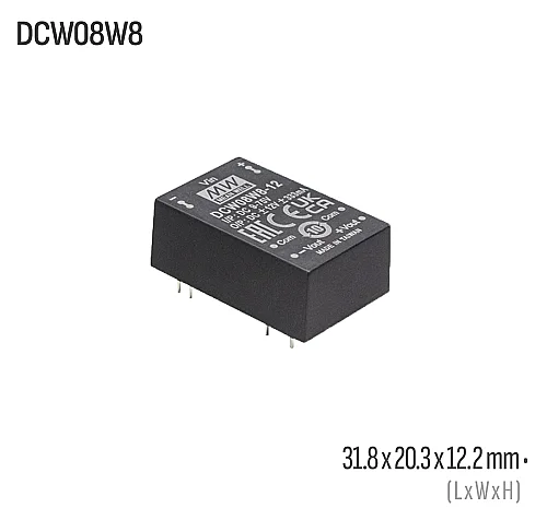 Meanwell DCW08W8-05 8W 5VDC Dönüştürücü - 1