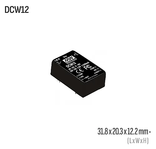 Meanwell DCW12C-05 12W 5VDC Dönüştürücü - 1