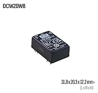 Meanwell DCW20W8-12 20W 12VDC Dönüştürücü - 1