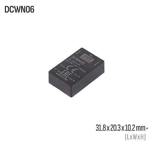 Meanwell DCWN06A-05 6W 5VDC Dönüştürücü - 1