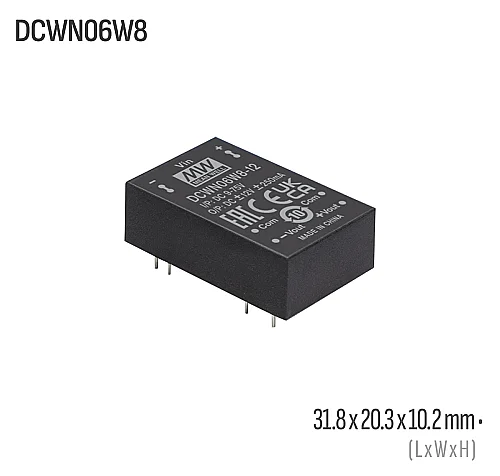 Meanwell DCWN06W8-12 6W 12VDC Dönüştürücü - 1