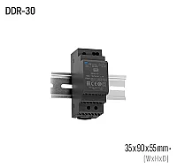 Meanwell DDR-30L-24 30W 24VDC DIN Ray Dönüştürücü - 1