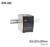 Meanwell DDR-480B-24 480W 24VDC DIN Ray Dönüştürücü - 1