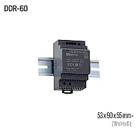 Meanwell DDR-60L-12 60W 12VDC DIN Ray Dönüştürücü - 1