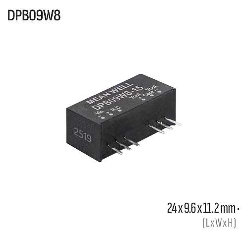 Meanwell DPB09W8-15 9W 15VDC Dönüştürücü - 1