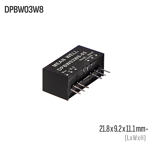 Meanwell DPBW03W8-05 3W 5VDC Dönüştürücü - 1