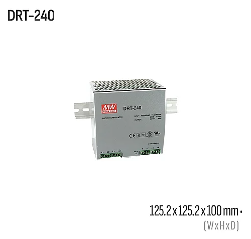 Meanwell DRT-240-48 240W 48VDC DIN Ray AC/DC Güç Kaynağı - 1