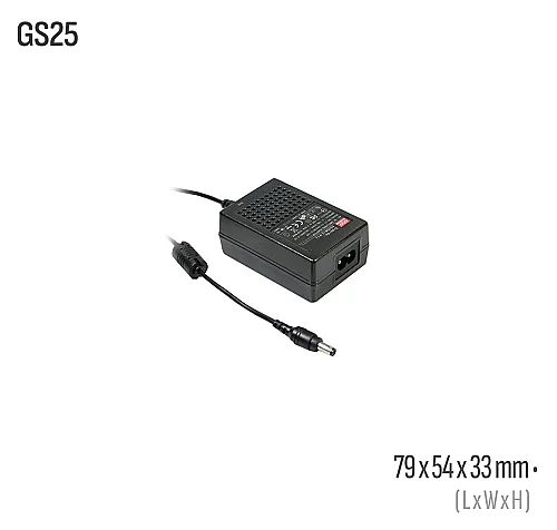 Meanwell GS25B48 25W 48VDC Harici AC/DC Adaptör - 1