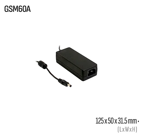 Meanwell GSM60A15-P1J 60W 15VDC Harici AC/DC Adaptör - 1