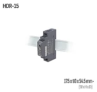 Meanwell HDR-15-5 15W 5VDC DIN Ray AC/DC Güç Kaynağı - 1
