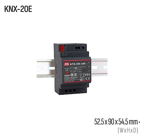 Meanwell KNX-20E-640 20W 640VDC DIN Ray AC/DC Güç Kaynağı - 1