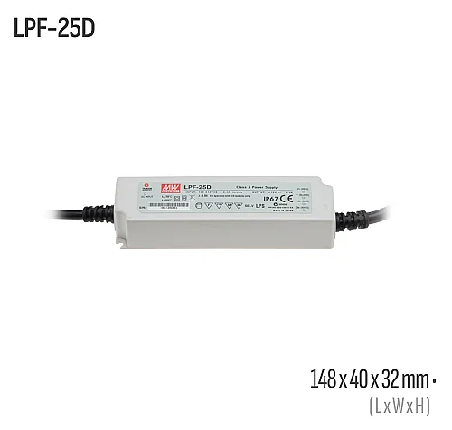 Meanwell LPF-25D-24 25W 24VDC Led Sürücü - 1