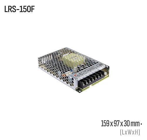Meanwell LRS-150F-24 150W 24VDC Kapalı Kasa AC/DC Güç Kaynağı - 1