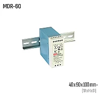 Meanwell MDR-60-48 60W 48VDC DIN Ray AC/DC Güç Kaynağı - 1