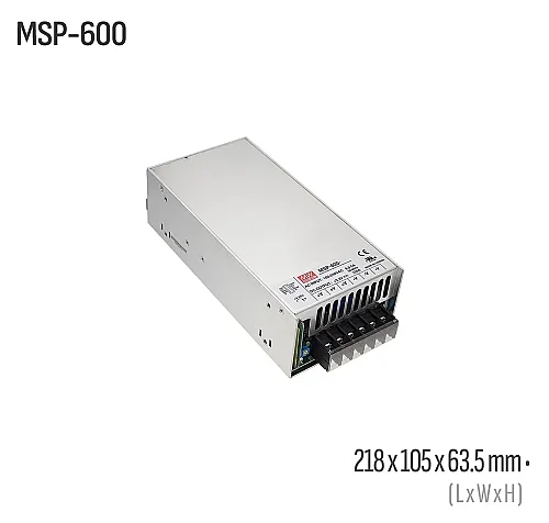 Meanwell MSP-600-48 600W 48VDC Kapalı Kasa AC/DC Güç Kaynağı - 1