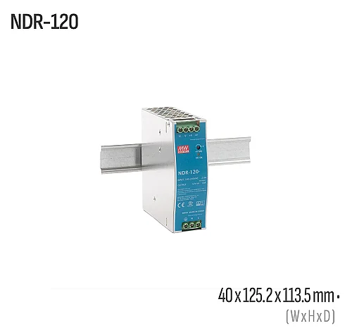 Meanwell NDR-120-48 120W 48VDC DIN Ray AC/DC Güç Kaynağı - 1