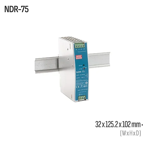 Meanwell NDR-75-48 75W 48VDC DIN Ray AC/DC Güç Kaynağı - 1