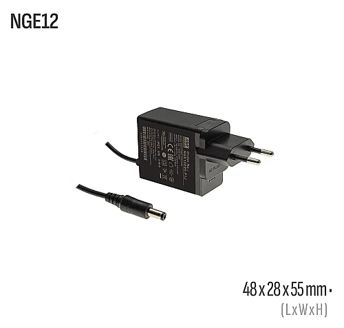 Meanwell NGE12E05-P1J 12W 5VDC Harici AC/DC Adaptör - 1