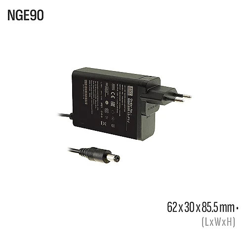 Meanwell NGE90E24-P1J 90W 24VDC Harici AC/DC Adaptör - 1
