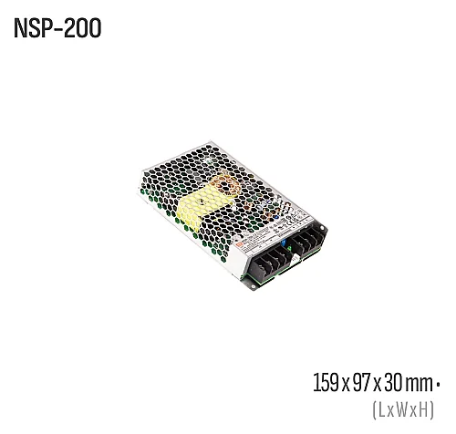 Meanwell NSP-200-12 200W 12VDC Kapalı Kasa AC/DC Güç Kaynağı - 1