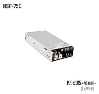 Meanwell NSP-750-48 750W 48VDC Kapalı Kasa AC/DC Güç Kaynağı - 1