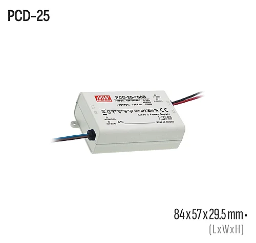 Meanwell PCD-25-1050B-OUT 25W 1050VDC Led Sürücü - 1