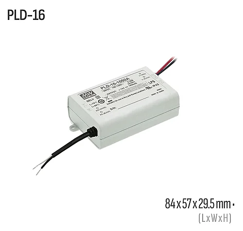 Meanwell PLD-16-350 16W 350VDC Led Sürücü - 1