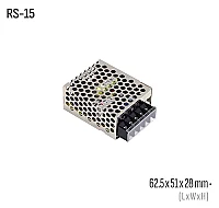 Meanwell RS-15-24 15W 24VDC Kapalı Kasa AC/DC Güç Kaynağı - 1
