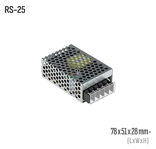 Meanwell RS-25-3.3 25W 3.3VDC Kapalı Kasa AC/DC Güç Kaynağı - 1