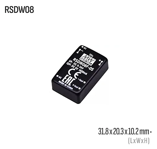 Meanwell RSDW08F-15 8W 15VDC Dönüştürücü - 1