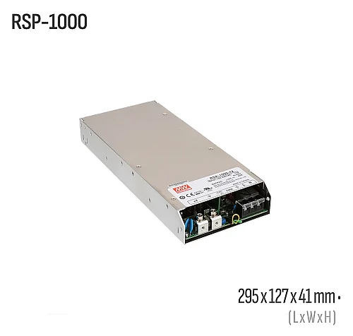Meanwell RSP-1000-27 1000W 27VDC Kapalı Kasa AC/DC Güç Kaynağı - 1