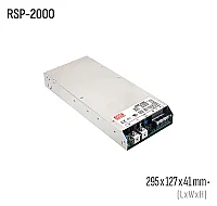 Meanwell RSP-2000-48 2000W 48VDC Kapalı Kasa AC/DC Güç Kaynağı - 1