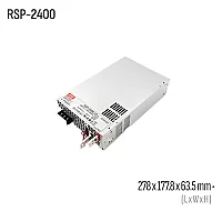 Meanwell RSP-2400-24 2400W 24VDC Kapalı Kasa AC/DC Güç Kaynağı - 1