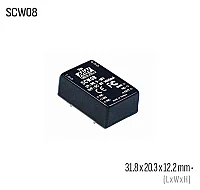 Meanwell SCW08A-12 8W 12VDC Dönüştürücü - 1