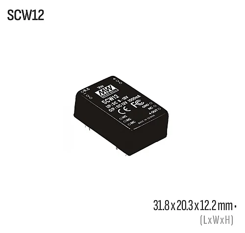 Meanwell SCW12B-15 12W 15VDC Dönüştürücü - 1