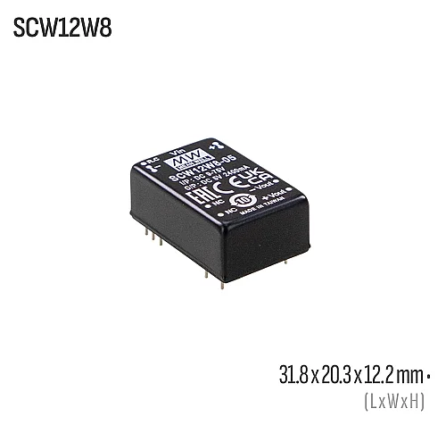 Meanwell SCW12W8-12 12W 12VDC Dönüştürücü - 1