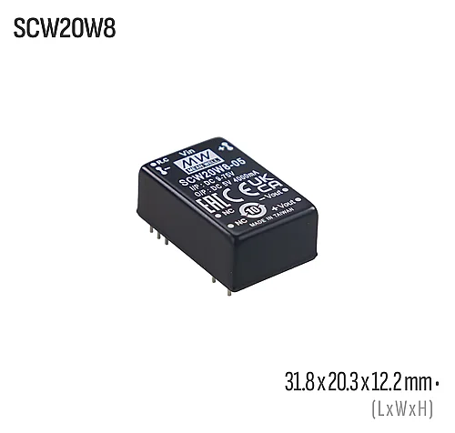 Meanwell SCW20W8-12 20W 12VDC Dönüştürücü - 1