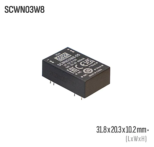 Meanwell SCWN03W8-12 3W 12VDC Dönüştürücü - 1