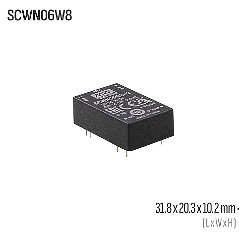 Meanwell SCWN06W8-15 6W 15VDC Dönüştürücü - 1