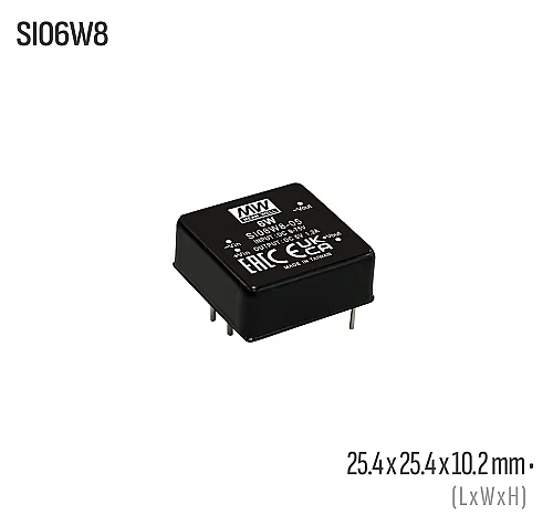 Meanwell SI06W8-24 6W 24VDC Dönüştürücü - 1
