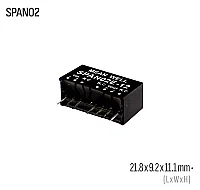 Meanwell SPAN02B-05 2W 5VDC Dönüştürücü - 1