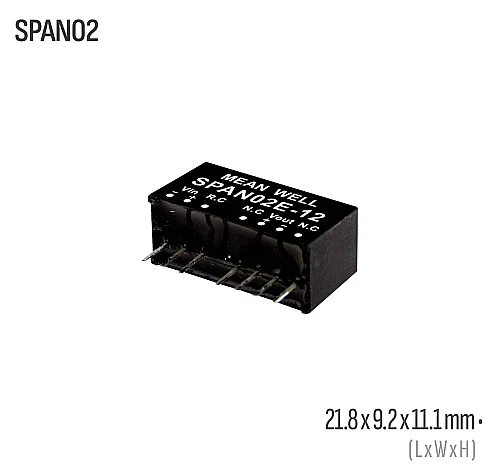 Meanwell SPAN02B-05 2W 5VDC Dönüştürücü - 1