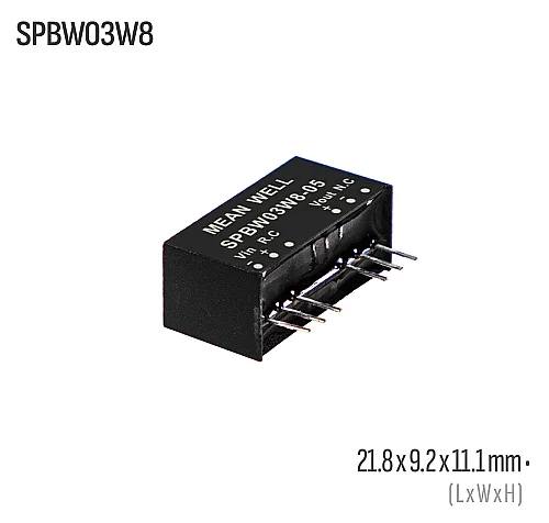 Meanwell SPBW03W8-12 3W 12VDC Dönüştürücü - 1