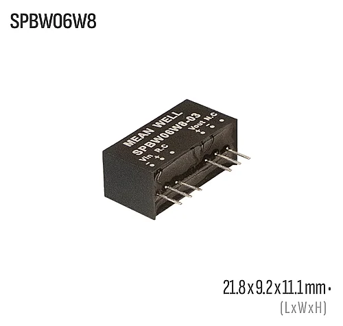 Meanwell SPBW06W8-05 6W 5VDC Dönüştürücü - 1